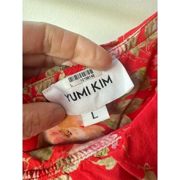 Yumi Kim Red Floral One Shoulder Dress - Picture 4 of 9